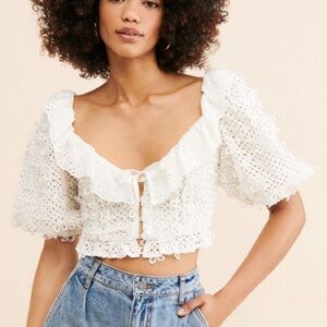 For Love and Lemons Cassie Crop Top